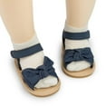 thumbnail image 3 of URMAGIC Baby Girls Sandals Rubber Sole Outdoor First Walker Toddler Girls Summer Shoes 0-18 Months, 3 of 9