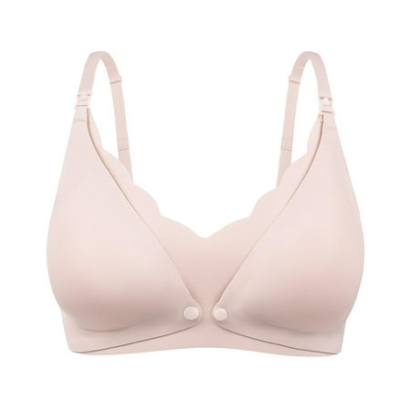 Minimizer Bras for Women Women s Seamless Lace Nursing Bra Wire With Front Double Opening Clasp For Pregnancy And Postpartum Comfort Push Up Bras for Women(Size:2XL)