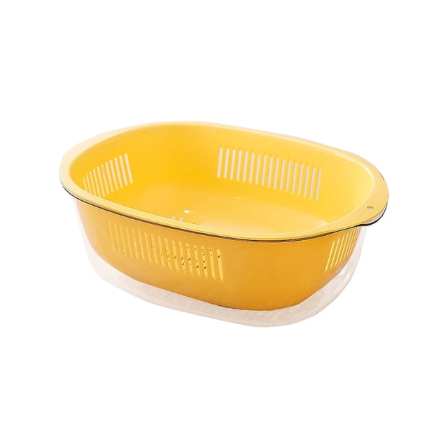 Bwiyojiz Home, Garden & Tools Gadgets Kitchen Dining Multi Functional Basket Fruit Cleaning Bowl with Strainer Container Sink Food Catcher Drainer Rinser Vegetable Washing Filter, Gifts for Family