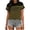 Yellow, variant on Lenago Womens Summer Tops Women’S Top Tops for Woman Women's Fashion Casual Printed Round Neck Short Sleeved Casual T-Shirt Top Green M