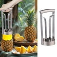 thumbnail image 2 of Pineapple Corer Slicer - Stainless Steel Pineapple Cutter & Peeler with Sharp Blade for Easy Fast Core Removal, Efficient Fruit Tool for Quick Kitchen Prep, 2 of 5