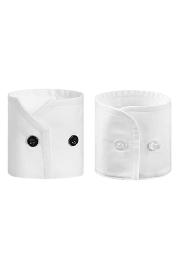 2 Pieces Fake Shirt Cuffs DIY Versatile Detachable for Sweatshirt Shirts Outdoor
