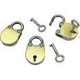 thumbnail image 2 of 3pcs Vintage Antique Style Mini Bear Head Archaize Padlocks Key Lock With Keys, 2 of 4