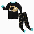 thumbnail image 5 of TOWED22 Toddler Baby Boy Fall Clothes Color Block Pockets Crew Neck Long Sleeve Sweatshirt Pants 2 Pcs Outfits Size:7-8 Y,Color:Black, 5 of 7