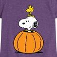 thumbnail image 3 of Peanuts - Snoopy Woodstock Pumpkin - Toddler & Youth Girls Short Sleeve Graphic T-Shirt, 3 of 6