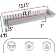 thumbnail image 3 of Fat Daddio's PFT-1375 Rectangle Fluted Tart Pan, 13.75 x 4.25 Inch, 3 of 8