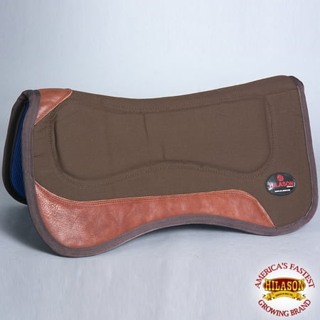BROWN HILASON CLOSE CONTACT ANTI SLIP WITHER RELIEF HORSE SADDLE PAD MADE IN