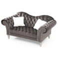 thumbnail image 5 of Glory Furniture Wilshire G0951A-L Loveseat   DARK GRAYVelvet, 5 of 6