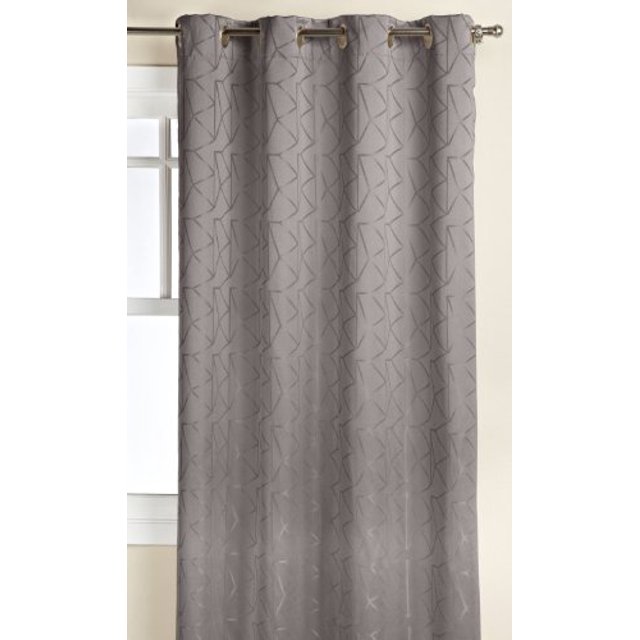 Trendex Home Designs Panneau de Traitement de Fenêtre Roxy avec Œillets, 54 par 95 Pouces, Perle