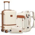 thumbnail image 1 of Joyway Ensemble de Bagages Cabine 3 Pcs avec Roues Pivotantes Cadenas TSA, Ensemble Léger à Coque Rigide, 1 of 6