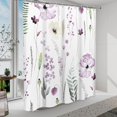 thumbnail image 2 of Shower Curtain Watercolor Flower Shower Curtain Sets - Spring Plum Floral Shower Curtains for Bathroom Washable，Minimalist Modern Fabric Cloth with Hooks Washable，72 x 72, 2 of 6