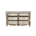 thumbnail image 7 of Acme Gorsedd Wooden Frame Dresser in Marble and Golden Ivory, 7 of 7