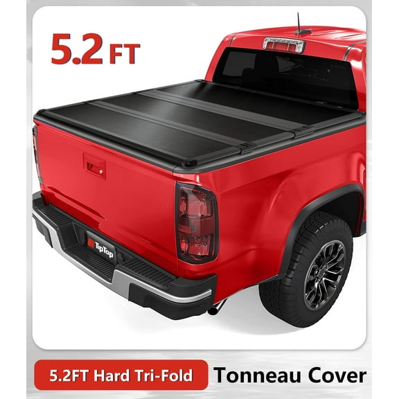 TIPTOP Tri-Fold Hard Tonneau Cover Truck Bed FRP On Top For 2015-2024 Colorado / Canyon 5.2ft Bed (61.7") | TPM3 |