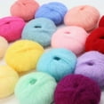 thumbnail image 2 of Namzi Plush Yarn - 1 roll blue Yarn Variety Pack, Ultra-Soft Fluffy Fleece Yarn for Crocheting/Knitting, Ideal for Making Scarves//Plush Crafts, Durable, 2 of 4