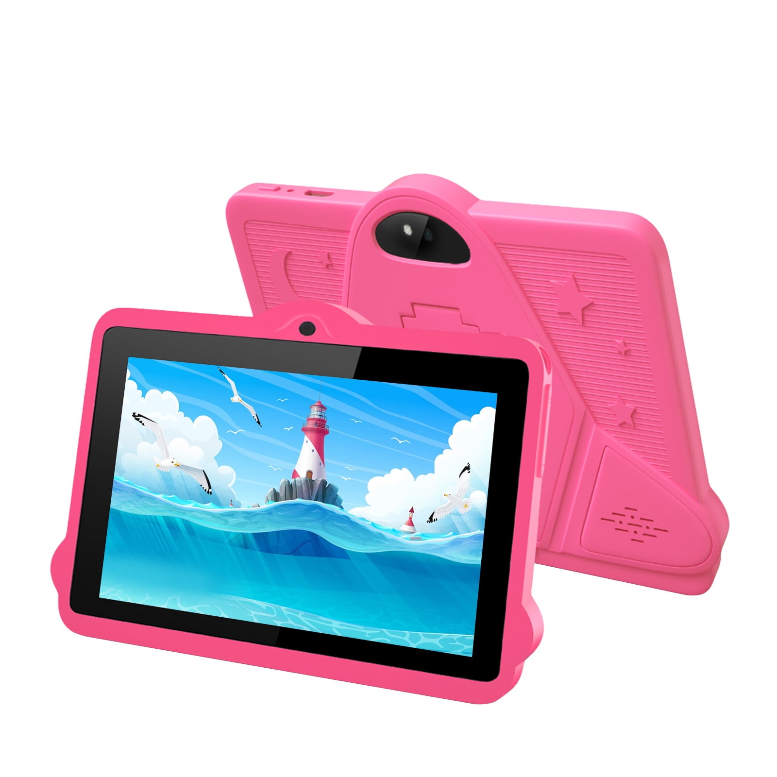 CVLNCYCLING Clearance Kids Tablet,7-inch Children's Tablets Computer WiFi Bluetooth Android Tablets Children's Early Education Learning Machine Parent-child Gift Machine Built-in Cameras