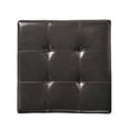 thumbnail image 6 of Noble House Drake Espresso Bonded Leather Storage Ottoman, 6 of 9