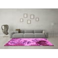 thumbnail image 3 of Ahgly Company Indoor Square Abstract Pink Modern Area Rugs, 7' Square, 3 of 4