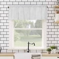 thumbnail image 4 of Winter Snowflake Valances for Windows Gray Background Christmas Snow Simple Rod Pocket Curtain Valance Window Treatment Short Curtains for Kitchen Living Room, 42"x12", 4 of 5