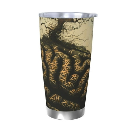 

Fuzoiu Surreal Brain Tree Print 20oz Tumbler Stainless Steel Vacuum Insulated Car Cup Insulated Coffee Mug Travel Mug with Lid Thermal Cup for Outdoor-Without Straw