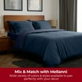 thumbnail image 6 of Mellanni 4 Piece Bed Sheet Set 180GSM Heavyweight Cotton Flannel Deep Pocket, Full, Navy, 6 of 6