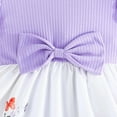 thumbnail image 2 of LOVZFMLL Robe d'Été à Imprimé Floral pour Filles Manches Courtes Col Rond Jupe Princesse, 2 of 2