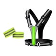 thumbnail image 2 of Reflective Vest One Size Adjustable Pocket Vests Vest+Arm strap Black, 2 of 9