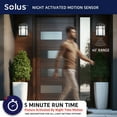 thumbnail image 5 of Solus USA Aston Wall Fixture with Electric Photocell and Motion Sensor, Black, 5 of 7