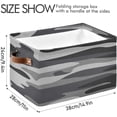 thumbnail image 4 of Storage Basket Gray Military Camouflage Storage Bin with Handle , Large Storage Cube Collapsible for Shelves Closet Bedroom Living Room 1PC Decor Gifts, 4 of 7