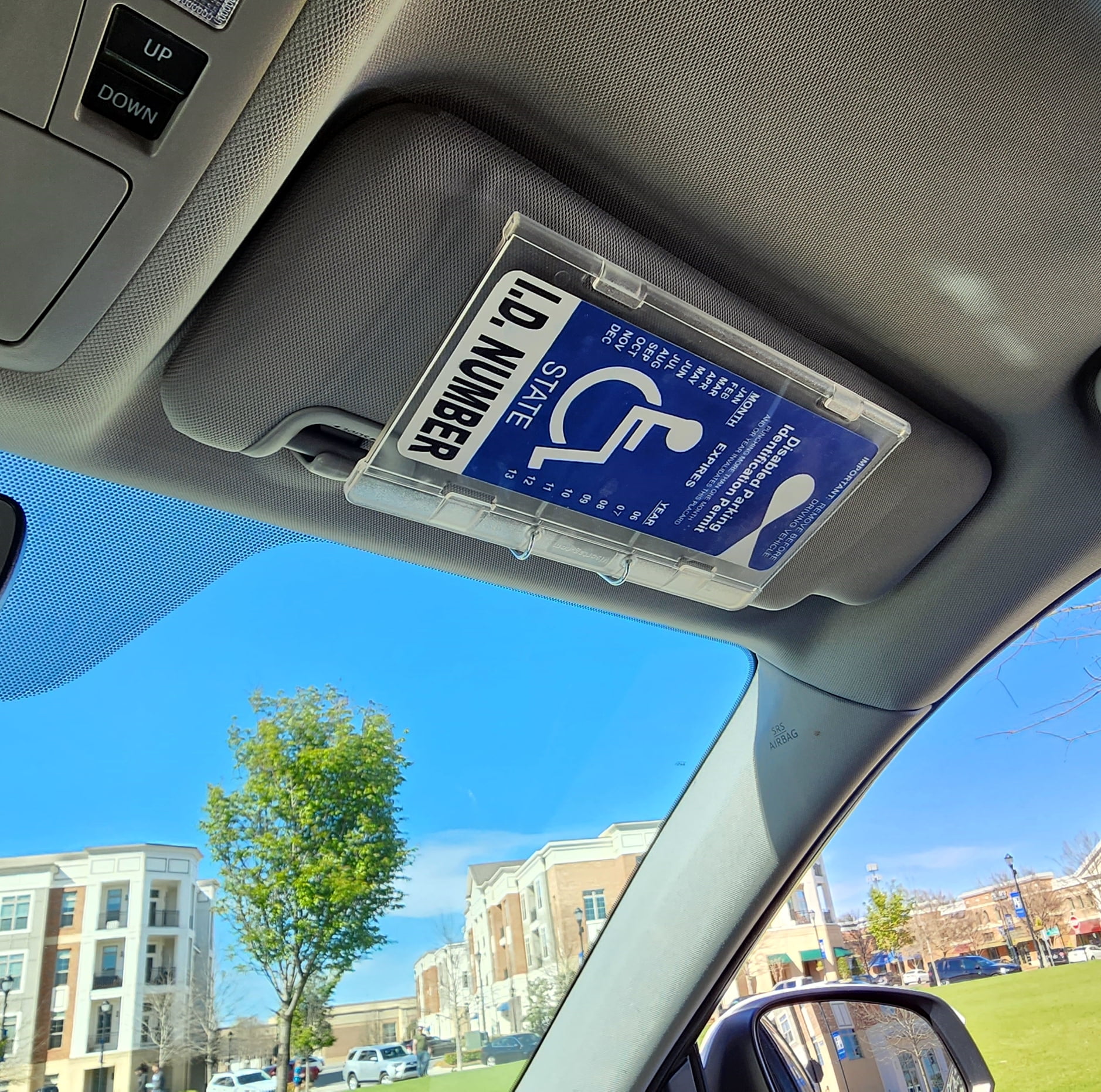 HandiCard Handicapped Parking Permit Display :: auto sun visor holder for  storing, displaying handicap permit