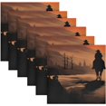 thumbnail image 3 of Coolnut Western Cowboy Cloth Napkins Set of 6, Reusable Washable Polyester Dinner Table Napkins for Family, Weddings, Parties, Home Decor, 20 x 20 Inch Washcloth Gift, 3 of 7