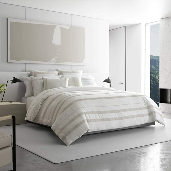 Vera Wang Pucker Grid Sides Stitching Breakfast Pillow Bedding