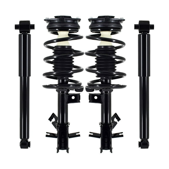 Set Front Quick Strut-Coil Spring-Rear Shock For 2007-2012 Nissan Sentra L4 2.0L