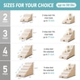 thumbnail image 2 of Dog Stairs COZY KISS para perros pequeños con funda a prueba de fugas, color beige, 2 of 7