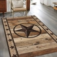 thumbnail image 3 of Farmhouse Stars Kitchen Runner Rug 2.7x5 Washable Runners for Hallway Non Slip Vintage Country Western Wooden Grain Large Area Rug Indoor Carpet for Bathroom Laundry Entryway Bedroom Living Room, 3 of 9