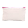 thumbnail image 2 of Fiudx Bolsa de Lona En Blanco, Bolsa de Almacenamiento Duradera con Cremallera, Organizador de Maquillaje Suave Al Tacto, Fácil de Personalizar, para Proyectos de Manualidades, Uso Diario, Ideal para, 2 of 2