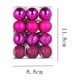 thumbnail image 5 of Bolas de Navidad, adornos navideños, 2 piezas, 24 bolas de decoración para árbol de Navidad, 3 cm, adorno colgante para árbol de Navidad, decoración para fiestas en el hogar, adorno colgante., 5 of 5