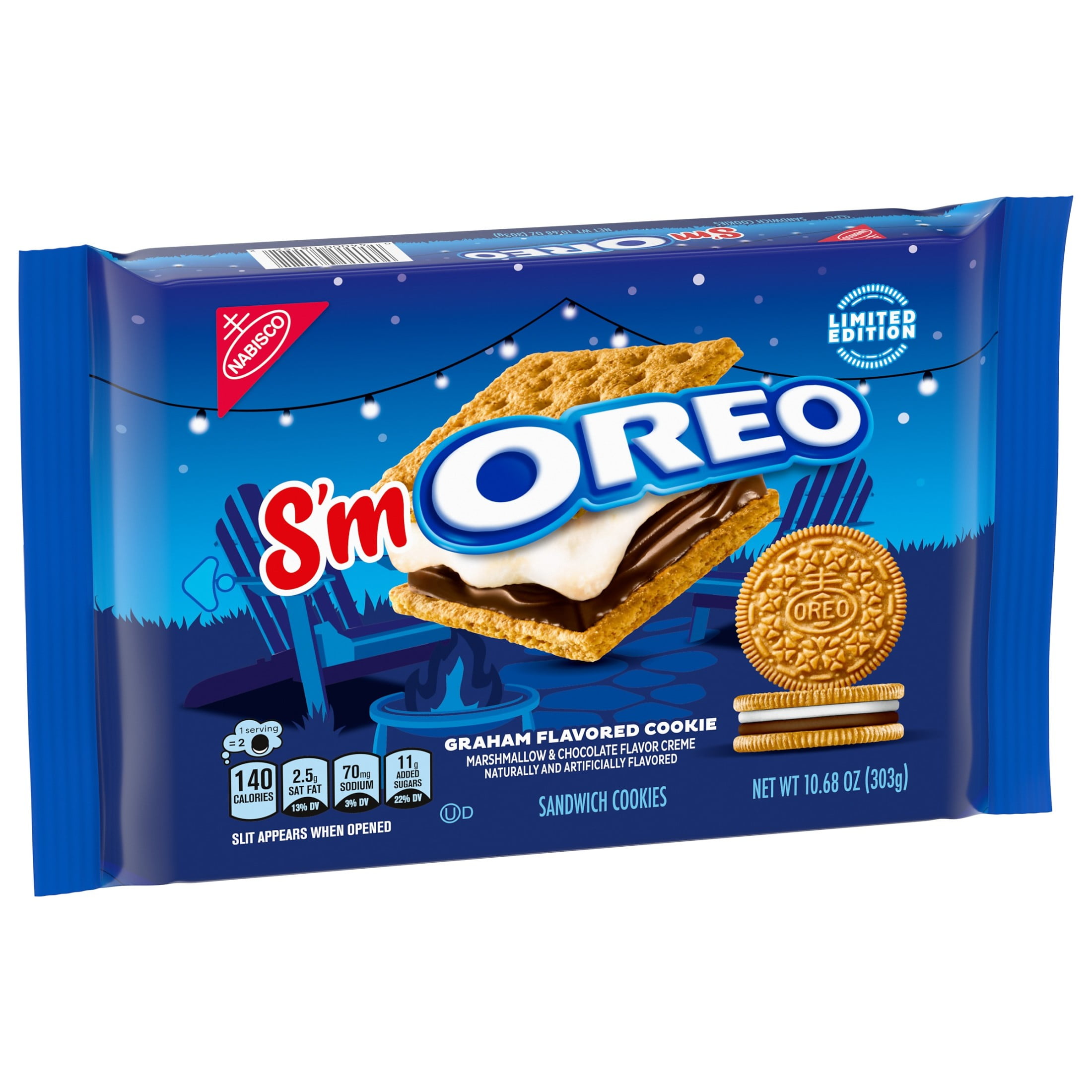 OREO S'mOREO Sandwich Cookies, Limited Edition, 10.68 oz