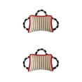 thumbnail image 2 of Greeniant Durable Dog Bite Pillow Tug Toy Puppy con 3 manijas Tug of War Training Red Rojo 2piezas, 2 of 4