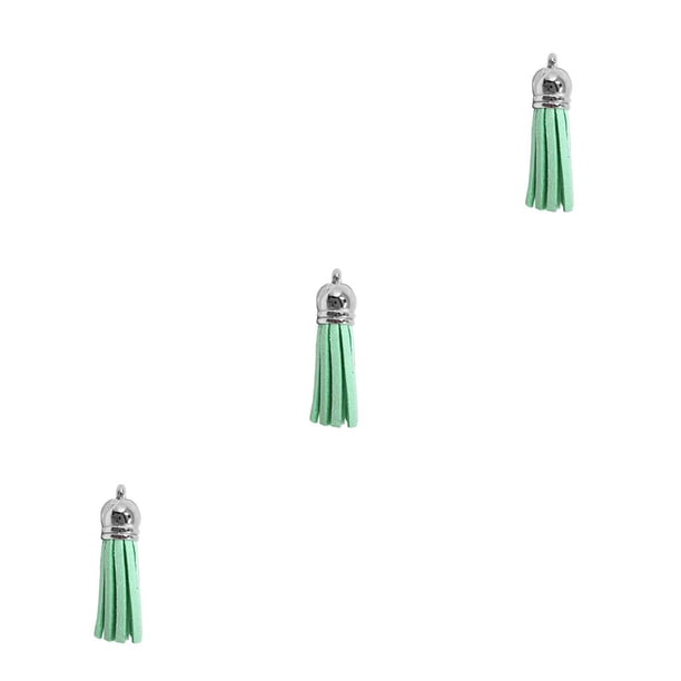 Llavero encantos Bearachild 28 piezas colgante borlas simple borla artesanía decoración DIY accesorio para bolsas llaves Verde
