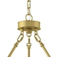 thumbnail image 5 of ACROMA  20-light Modern Farmhouse 40In Round Wagon Wheel Chandelier with UL Satin Brass Weathered, Satin, Matte Adjustable, Over 60 Inches Gold,, 5 of 5