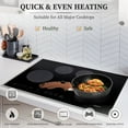 thumbnail image 3 of Sophia & William 8 Pieces Nonstick Granite Cookware Sets Stackable Pots and Pans Set with Detachable Handle,Black, 3 of 6