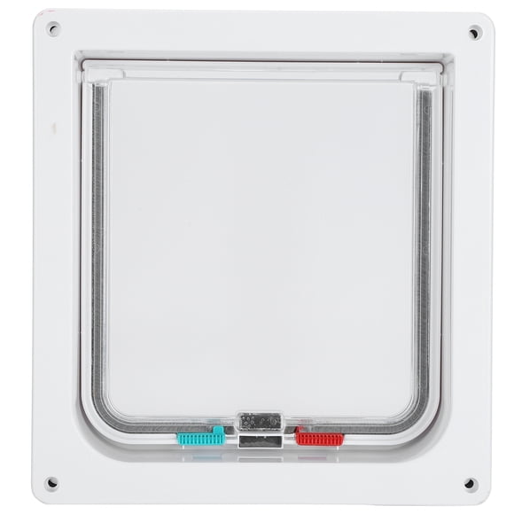 Puerta abatible de seguridad con cerradura para gatos Bling Bling Puerta pequeña para mascotas