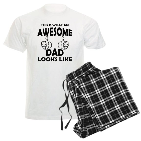 CafePress - Awesome Dad Looks Like Pajamas - Men's Light Loose Fit Cotton Pajama Set