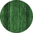 thumbnail image 1 of Ahgly Company Indoor Round Oriental Emerald Green Modern Area Rugs, 6' Round, 1 of 4