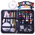 thumbnail image 2 of KAKOWELY 134pcs Sewing Tool Kit Needles Thread Scissors Set with Zipper Bag for Beginners Travel Home,6.61"X4.25"X0.98", 2 of 4
