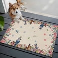 thumbnail image 3 of Spring Floral Birds Entryway Rug 2'x3'&nbsp; Non Slip Front Door Mats, Butterflies Daisy Farmhouse Flowers Entrance Rugs Indoor Outdoor Carpet, Washable Floor Mats Small Area Rug for Bedroom Kitchen, 3 of 8