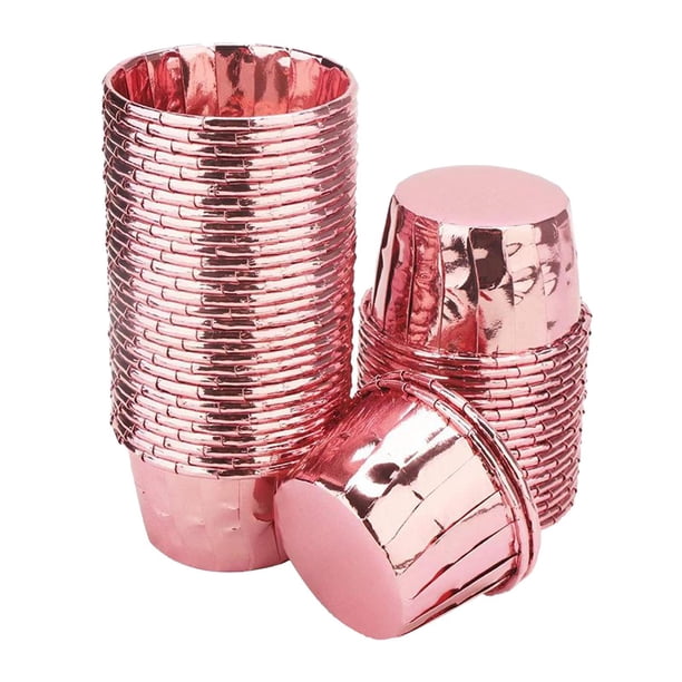 50 Cajas de Aluminio Gloria para Pasteles Magdalenas Tazas para Hornear Magdalenas