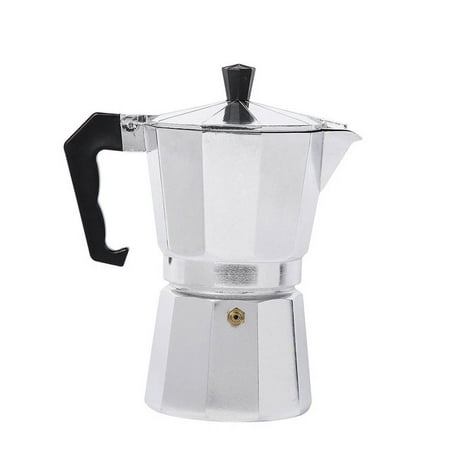LANBOWO Moka Coffee Pot Espresso Maker Aluminum Stovetop Durable For Home Office Kitchen