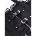thumbnail image 6 of SAYFUT Women's Retro Corset Intimate Sexy Striped Gothic Corset Shapewear With G-string Black Size S-2XL, 6 of 7