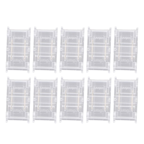 Conectores De Tira De Luz LED, Conectores De Tira De LED 10 Piezas 2 Pines Fuertes Sin Soldadura 8 Mm Para El Hogar